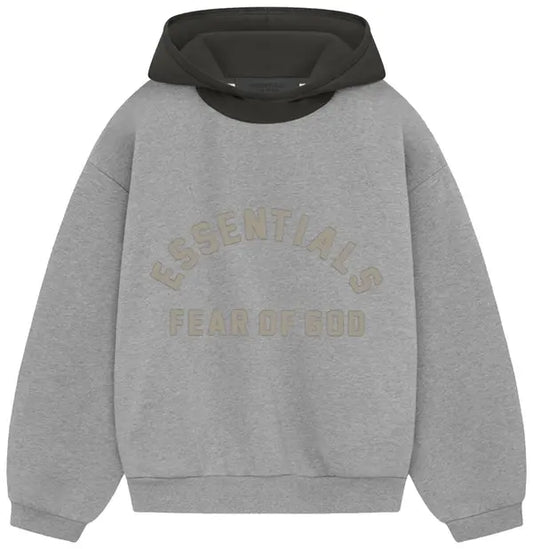 Fear of God Essentials Hoodie - Dark Heather Oatmeal/Ink